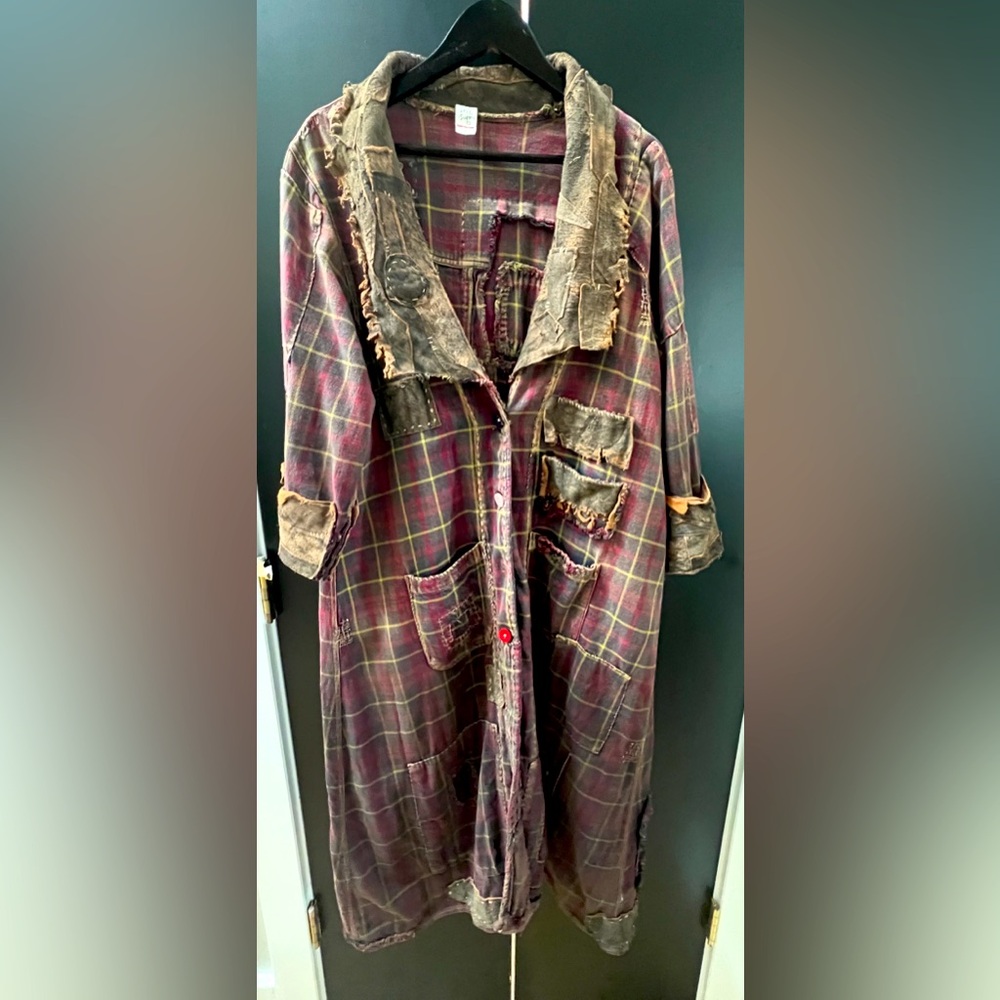 NWT Never worn Magnolia Pearl Townes Jacket - flannel and leather One Size